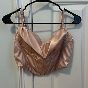 Satin corset top!!